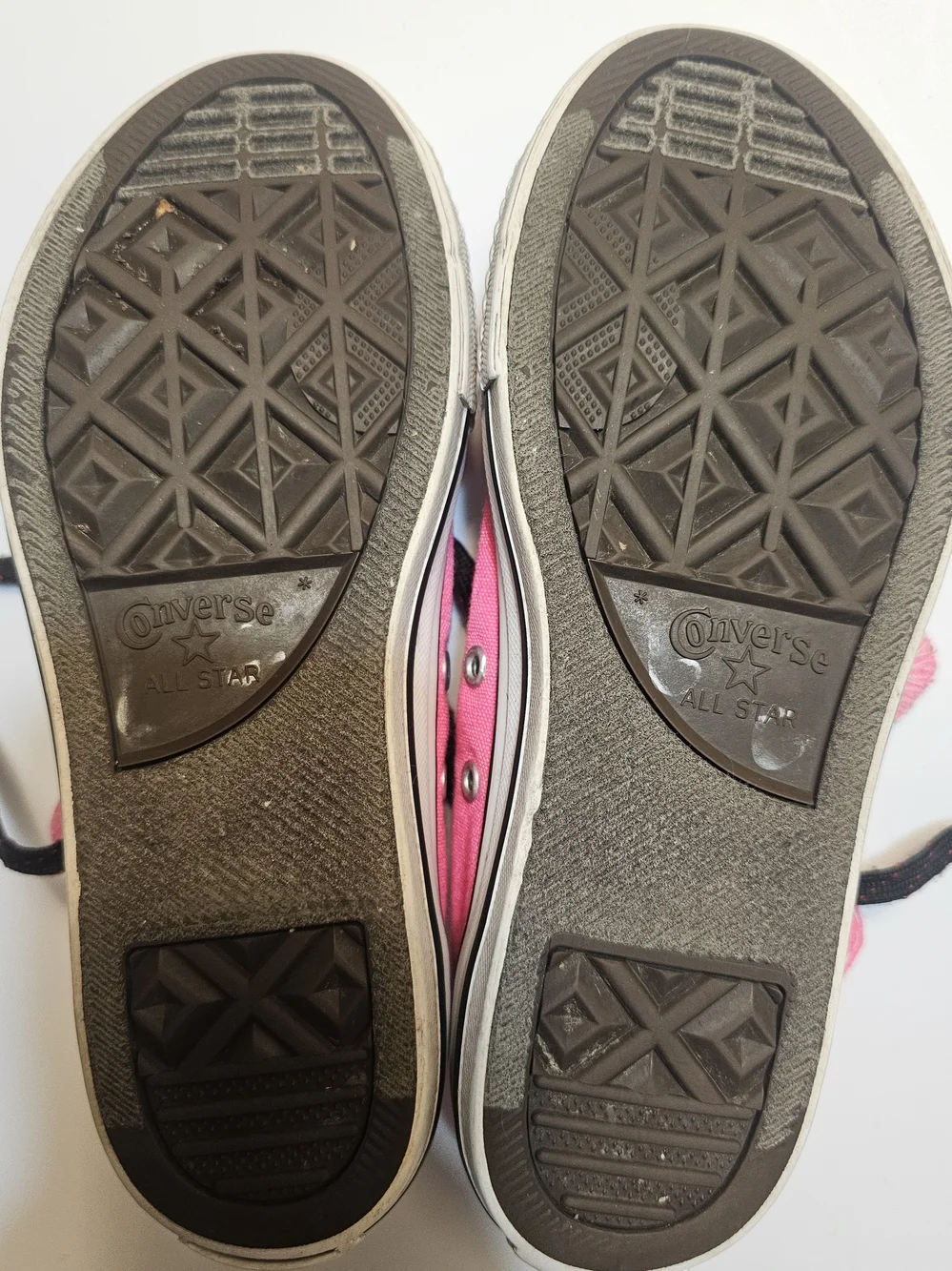 Converse Hot Pink High-Top Canvas Sneakers with Black Laces